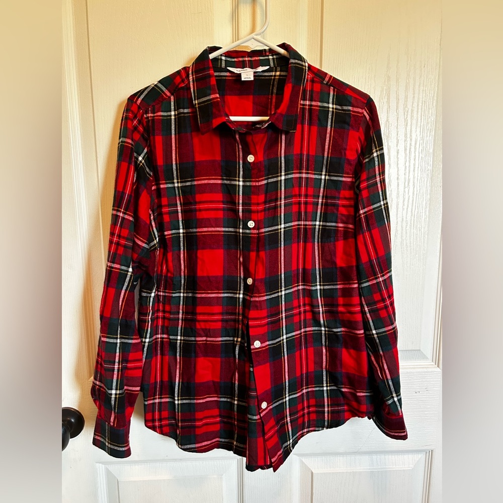 Old Navy Christmas plaid Classic shirt